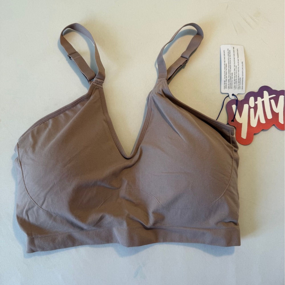 Yitty Nearly Naked Shaping Bralette Mauve Taupe 1X/2X BB2354455-8429-16120 NWT